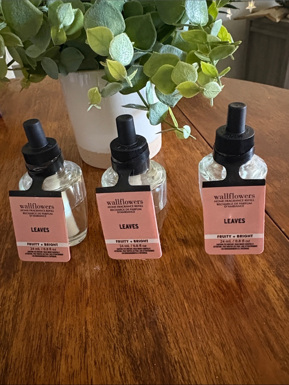 Nwt bundle of (3) “Leaves” Wallflower Plug In Refill Bottles